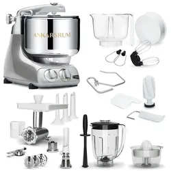 Ankarsrum Küchenmaschine Assistent Original 6230 Jubilee Silver Deluxe Paket