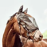 Horse Guard Fliegenmaske für Trensen Pony Schwarz