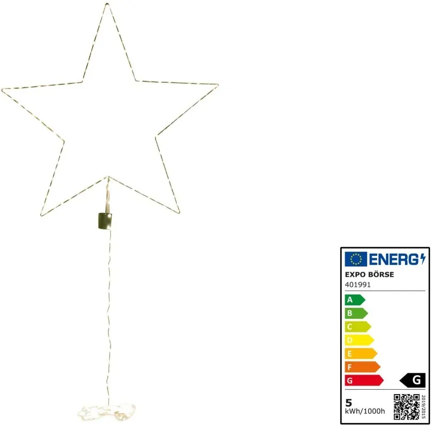 Metallstern ÿ 80 cm f ̧r Fahnenmast bis 6,20m Hˆhe 230 LED Timer Weihnacht