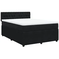 VidaXL Boxspringbett mit Matratze Samt Doppelbett Bett Bettgestell Lattenrost