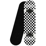 Kinder, Erwachsene komplettes Skateboard, 31 '' x 8 '' wasserdichtes Karomuster, geeignet für professionelles Skateboarding für Jungen und Mädchen-Schwarze Halterung
