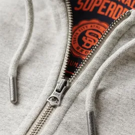 Superdry Essential Logo Zip Kapuzenjacke Herren Grau S