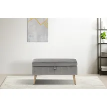 OTTO home Truhenbank AMIRA Silber 81 x 36 x 43 cm