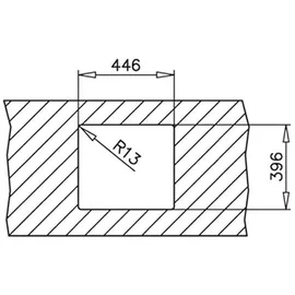 Teka Flexlinea RS15 45.40 Becken mittig edelstahl (115000013)