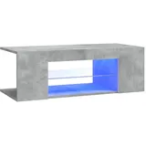 vidaXL TV-Schrank mit LED-Leuchten Betongrau 90x39x30 cm