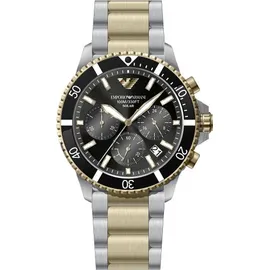 Emporio Armani Herren Analog Quarz Uhr mit Edelstahl Armband AR11680