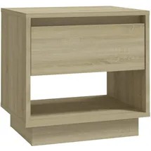 vidaXL Nachtschrank Sonoma-Eiche 45 x 34 x 44 cm Beige
