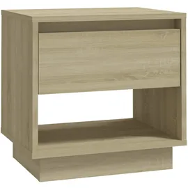 vidaXL Nachtschrank Sonoma-Eiche 45 x 34 x 44 cm Beige
