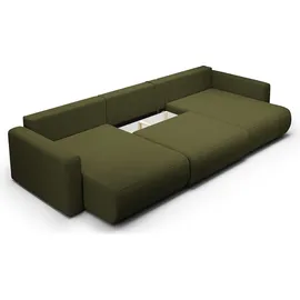 petits-meubles U-Sofa Couch 4-Sitzer Grün