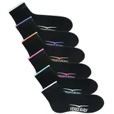 VENICE BEACH Kurzsocken 6-Paar Schwarz 35-38