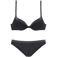 JETTE Push-Up-Bikini Damen schwarz Gr.34 Cup B