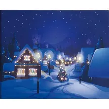 Hellum LED-Bild Dorf im Winter 520910