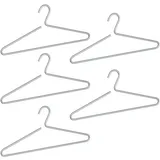 Wenko Kleiderbügel Lux silber, 5 St.