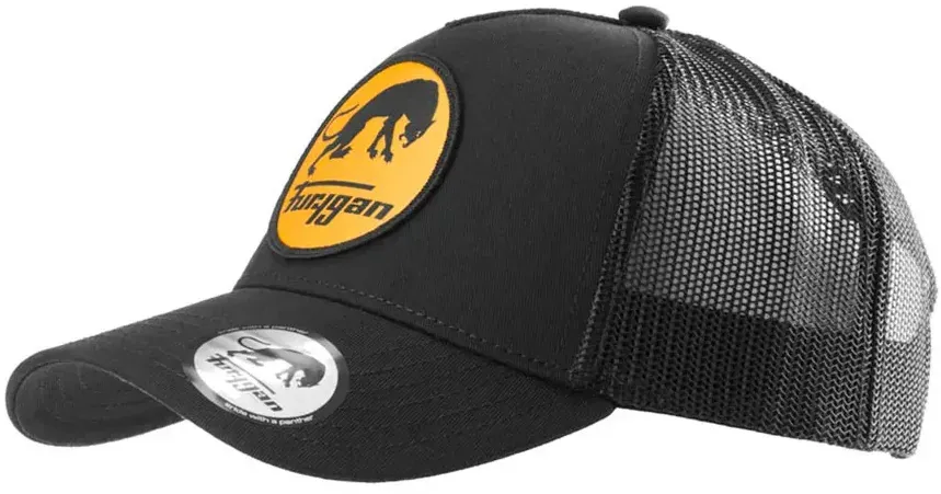 Furygan Logo Trucker-kappe - Fury Black / Yellow - One Size