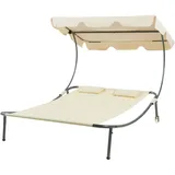 casa.pro Avigliano Doppelliege 200 x 134 x 146 cm Beige