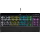 Corsair RGB Tastatur USB QWERTY Englisch Schwarz