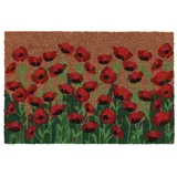 Esschert Design Kokosmatte mit rotem Mohn 60 cm