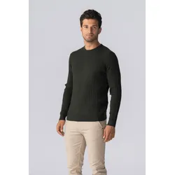 Pullover -Kabel -Strick - Armee - Mann - L - TeeShoppen
