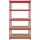 Monster Racking Lagerregal, Rot, Metall, 90x180x45 cm, Freizeit, Heimwerken, Werkstatt