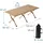 Relaxdays Campingtisch Klappbar Holzoptik Braun
