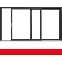 Hebe- Schiebetür Kunststoff Crown Platin beidseitig