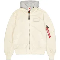 Alpha Industries Ma-1 Tt Hood Jacke - Vintage White - 3XL