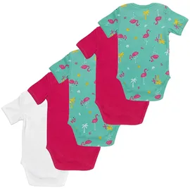 Schlummersack Bio Baby-Bodys kurzarm 5er-Pack in pink | Gr.: 74