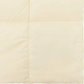 vidaXL Sommerdecke Gepolstert Creme 200 x 220 cm Mikrofaser