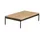 Niehoff Azuri Loungetisch 120 x 70 x 28,5 cm natur/anthrazit