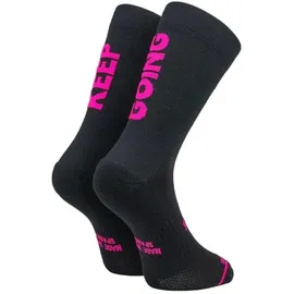sporcks Keep Going Funktionssocken 2 Schwarz/Pink 44-46