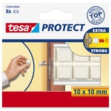 Tesa tesa® Schutzpfuffer (L x B) 10mm x 10mm Weiß Inhalt: 8St.