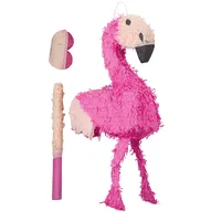 Relaxdays Pinata Geburtstag HxBxT 80 x 40 x 14 cm pink