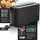Arendo Frühstücks-Set Wasserkocher 1,5l, 2-Scheiben Toaster, 6er Eierkocher, Schwarz