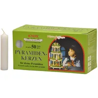 Knox Pyramidenkerzen 14 x 70 mm 50 St. weiß