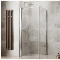 maw by GEO Eckdusche maw flex PRO AP-F100, BxT: 80x80 cm, Einscheibensicherheitsglas silberfarben 80 cm x 202,2 cm x 80 cm