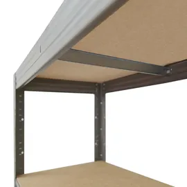 shelfplaza Pro 180x110x40 cm Schwerlastregal grau mit 5 Böden und 200 kg Traglast pro Boden