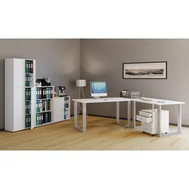 VCM Eckschreibtisch Lona Weiß