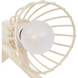 LINDBY Piena 6-flg. beige Metall 150 cm