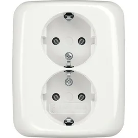 Busch-Jaeger Doppelsteckdose 202 EUJ-214 Alpinweiß 2 St.