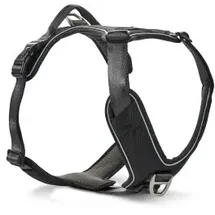 Wolters Active Pro Comfort Hundegeschirr Schwarz/Grau 60-75 cm