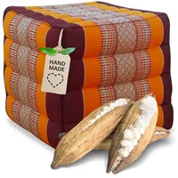 Livasia Würfelkissen quadratisch - 40x40x40cm - Sitzhocker mit organischem