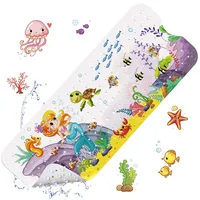 LUZOON Badewannenmatte Kinder, Antirutschmatte 100x40cm Duschmatte Badewanneneinlage Badematte rutschfest