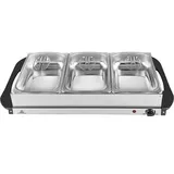 Silva Homeline SH 4.1 425009 Buffetwärmer Edelstahl, Schwarz