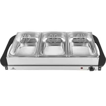 Silva Homeline SH 4.1 425009 Buffetwärmer Edelstahl, Schwarz