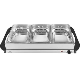 Silva Homeline SH 4.1 425009 Buffetwärmer Edelstahl, Schwarz