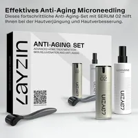 Layzin - Anti-Aging Microneedling-Set für effektive Hautpflege Anti-Aging-Gesichtspflege Grau