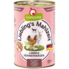 GranataPet Liebling's Mahlzeit Lamm Hühnerherzen