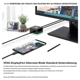 NPO USB C Cube - Mini Docking Station, Compatible with Thunderbolt 3 Ports and Specific USB-C Systems (Connect 1x HDMI up to 4K @ 30Hz Monitor, Ethernet, 3x USB Ports)