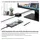 NPO USB C Cube - Mini Docking Station, Compatible with Thunderbolt 3 Ports and Specific USB-C Systems (Connect 1x HDMI up to 4K @ 30Hz Monitor, Ethernet, 3x USB Ports)