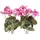 Botanic-Haus Kunstblume BOTANIC-HAUS "Geranienbusch", pink, B:22cm H:37cm T:22cm Ø:22cm, Kunststoff, Kunstpflanzen